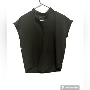 Figs Rafaela Oversized Scrub Top - Classic BLACK - xxs